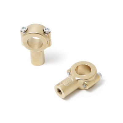 2 Risers ROCKET INC. Half Bone 22 mm Brass