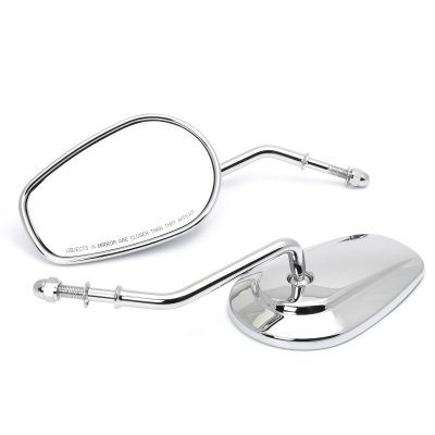 Custom Mirror Latest Style Tapered Chrome Short Stem with E-mark for H-D, Set
