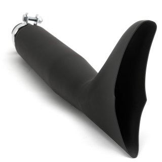 Fishtail muffler "The Fluke" black