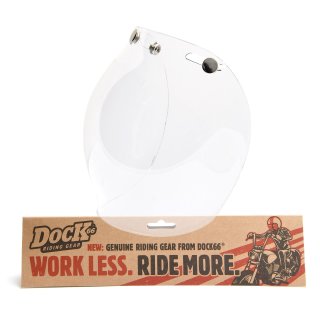 Bubble Visor Clear for Open Face Helmet, Motorcycle Visor