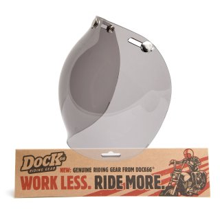Bubble Visor Light Smoke for Open Face Helmet Light Tint