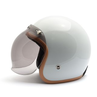 Bubble Visor Light Smoke for Open Face Helmet Light Tint