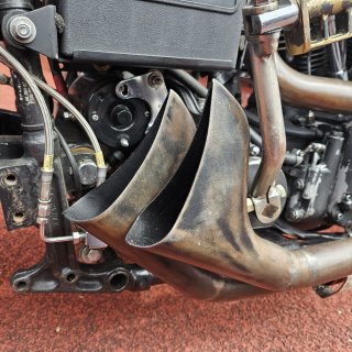 Fishtail-Endstück universal schwarz