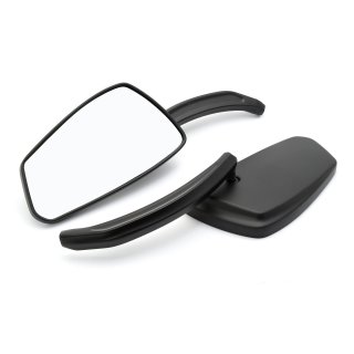 Custom Mirror Profile black with E-mark, Set