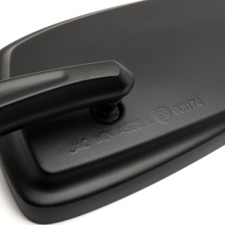 Custom Mirror Profile black with E-mark, Set