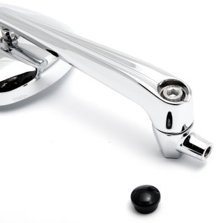 Custom Mirror Hellacoper Adjustable chrome with E-mark, 1 pair