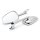 Custom Mirror Hellacoper Adjustable chrome with E-mark, 1 pair