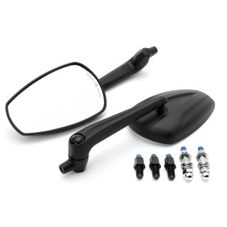 Custom Mirror Hellacoper Adjustable black with E-mark, Set