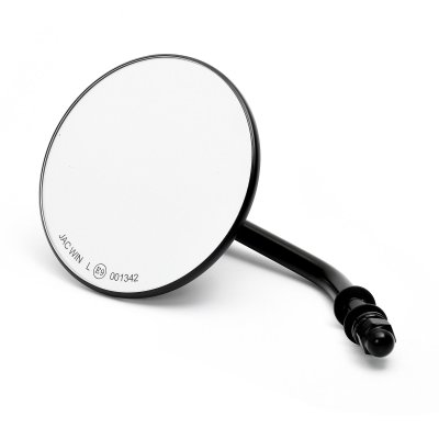 Custom Mirror round 4"/10cm black with E-mark, for Harley-Davidson®