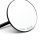 Custom Mirror round 4"/10cm black with E-mark, for Harley-Davidson®