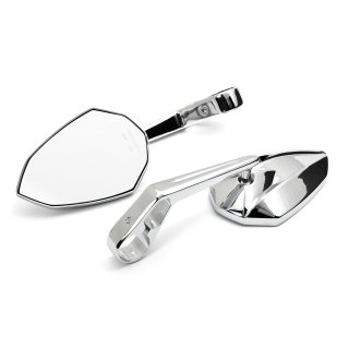 Custom Mirror Desert Rider chrome with Clamp, E-mark