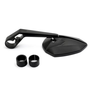 Custom Mirror Desert Rider black with Clamp, E-mark
