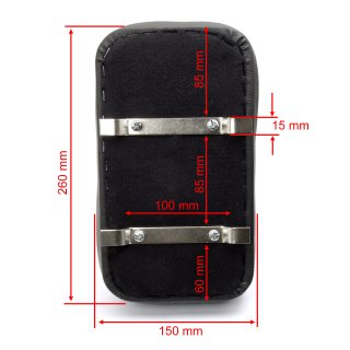 Sissy Bar Pad 2-ButtonType, black