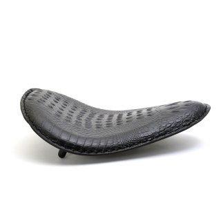 Desert Rider Solo Seat flat, small, croco, black