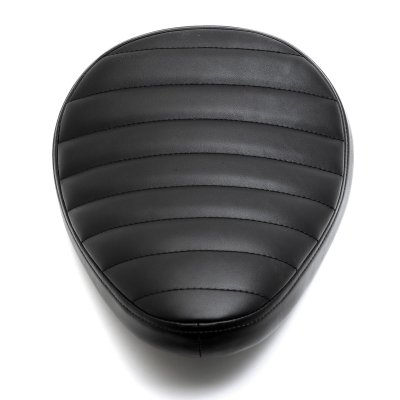Desert Rider Solo Seat Tuck & Roll Horizontal Black