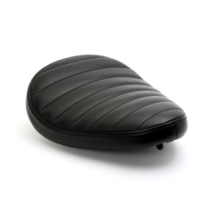 Desert Rider Solo Seat "Tuck & Roll" Horizontal Black