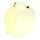 Bubble Visor Light Yellow Open Face Helmet Visor