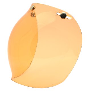 Bubble Visor Orange for Open Face Helmet, Motorcycle Visor