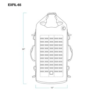 Biltwell Motorcycle Dry Bag EXFIL-65 2.0 black