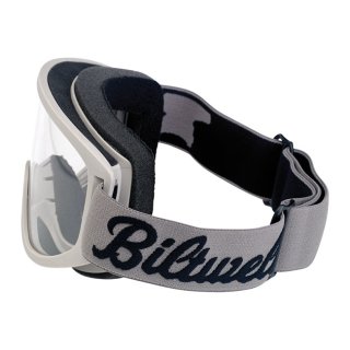 Biltwell Moto 2.0 Motorradbrille - Script Titanium