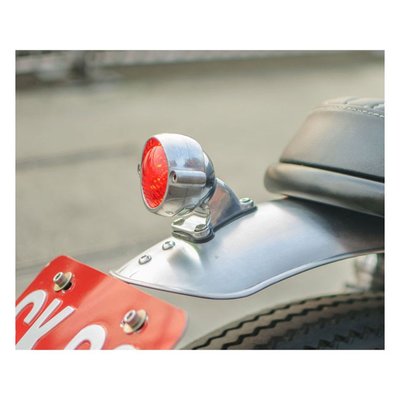 Motone Eldorado LED Tail Light -Polished- with fendermount, ECE