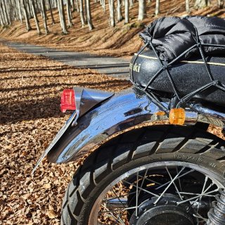 Cargo net helmet net 40x28cm with hooks for luggage racks and sissybars