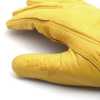 Rider Gloves klassische Handschuhe aus Rindsleder gelb