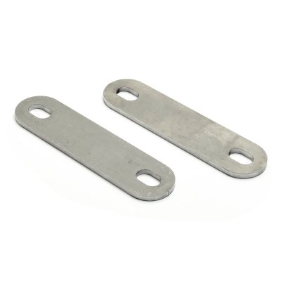 Flachstahl Halter Brackets (2 Stk.) 3x25x100mm universal für Fender Auspuff etc.