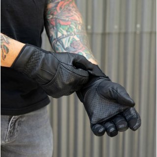 Biltwell Borrego motorcycle gloves black CE cetrified S