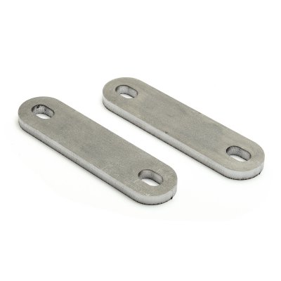 Flat Steel Tabs (2 pc) 6x25x100mm universal brackets for fender exhaust etc.