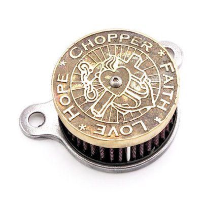 Wannabe Choppers WannaSucker CFLH air cleaner, brass XL 91-03