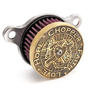 Wannabe Choppers WannaSucker CFLH air cleaner, brass XL...
