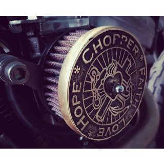 Wannabe Choppers WannaSucker CFLH air cleaner, brass XL 91-03