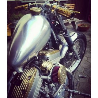 Wannabe Choppers WannaSucker CFLH air cleaner, brass XL 91-03