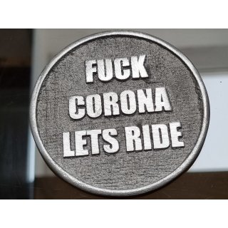 Special Edition FUCK CORONA Plakette by Wannabe Choppers