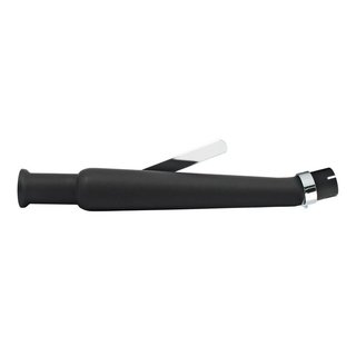 Muffler Trumpet Style Chrom angled right side black