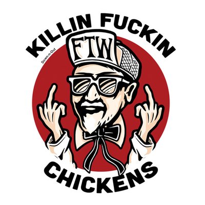 Down-n-Out "Gettin Fried" Sticker