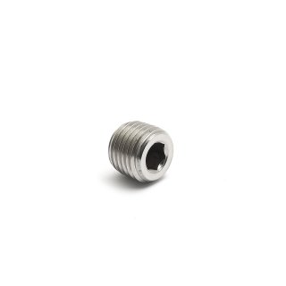 Tank Plug 1/4" NPTF stainless steel for Harley &...