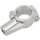 Mirror mount for 1 inch handlebars with 10 mm thread chromed aluminum