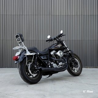 6" Biltwell Riser Murdock Pullback Chrom mit Teilegutachten für 1" Zoll Lenker