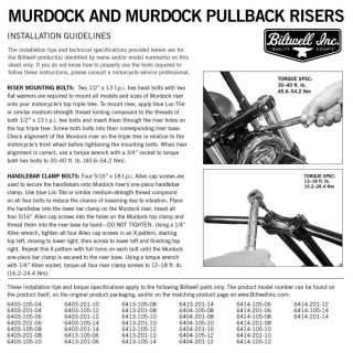 6" Biltwell Riser Murdock pullback chrome with certificate for 1" handlebars