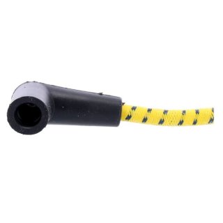 Universal 40" ignition cable/plug set cotton fabric,Yellow/black