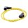 Universal 40" ignition cable/plug set cotton fabric,Yellow/black