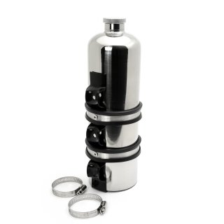 Benzin Reserveflasche Edelstahl Poliert mit Halter 1,5l