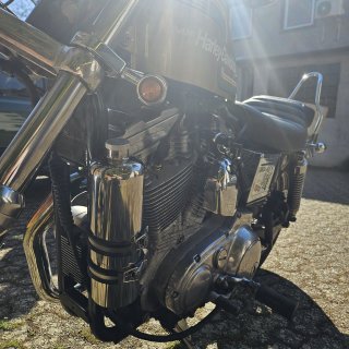 Benzin Reserveflasche Edelstahl Poliert mit Halter 1,5l