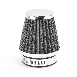 Round tapared universal airfilter 54-58mm Pod Filter silver