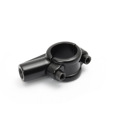 Mirror mounting clamp M10 black for 22mm handlebars