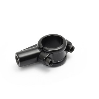 Mirror mounting clamp M10 black for 22mm handlebars