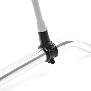 Mirror mounting clamp M10 black for 22mm handlebars