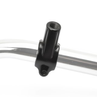 Mirror mounting clamp M10 black for 22mm handlebars